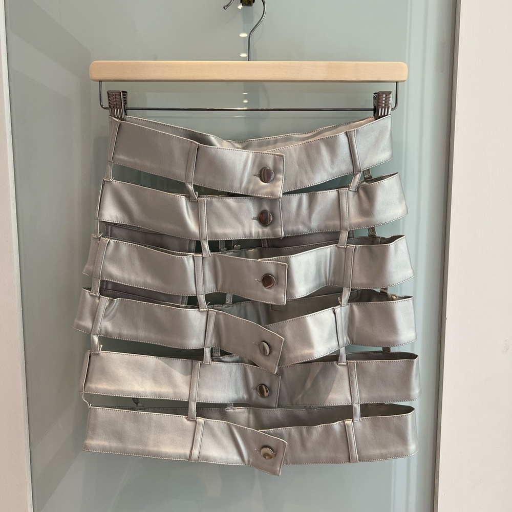 NWOT size S Silver Cage Skirt